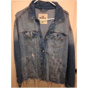 Hollister distressed denim jacket